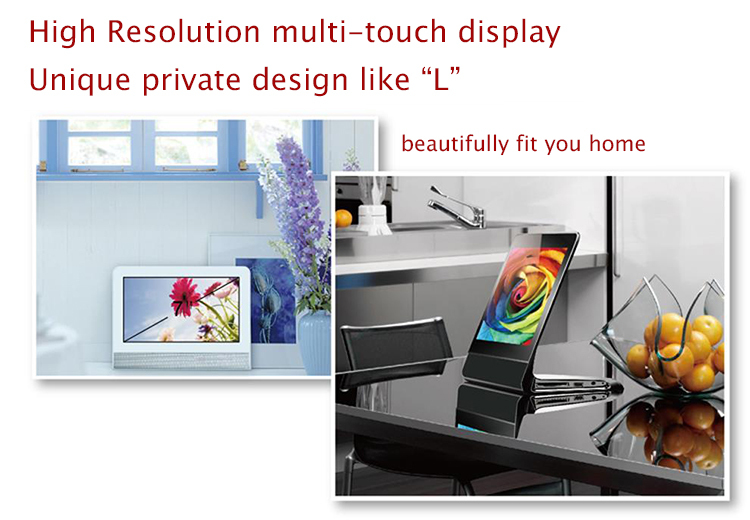 high resolution display and L shape design