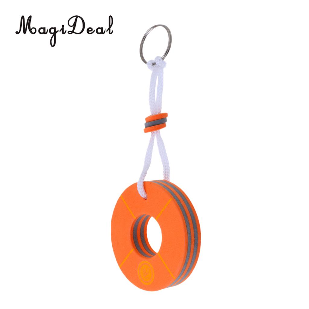 Square Orange Marine/Water/Keychain Magideal 2x Floating Boat Key Ring 