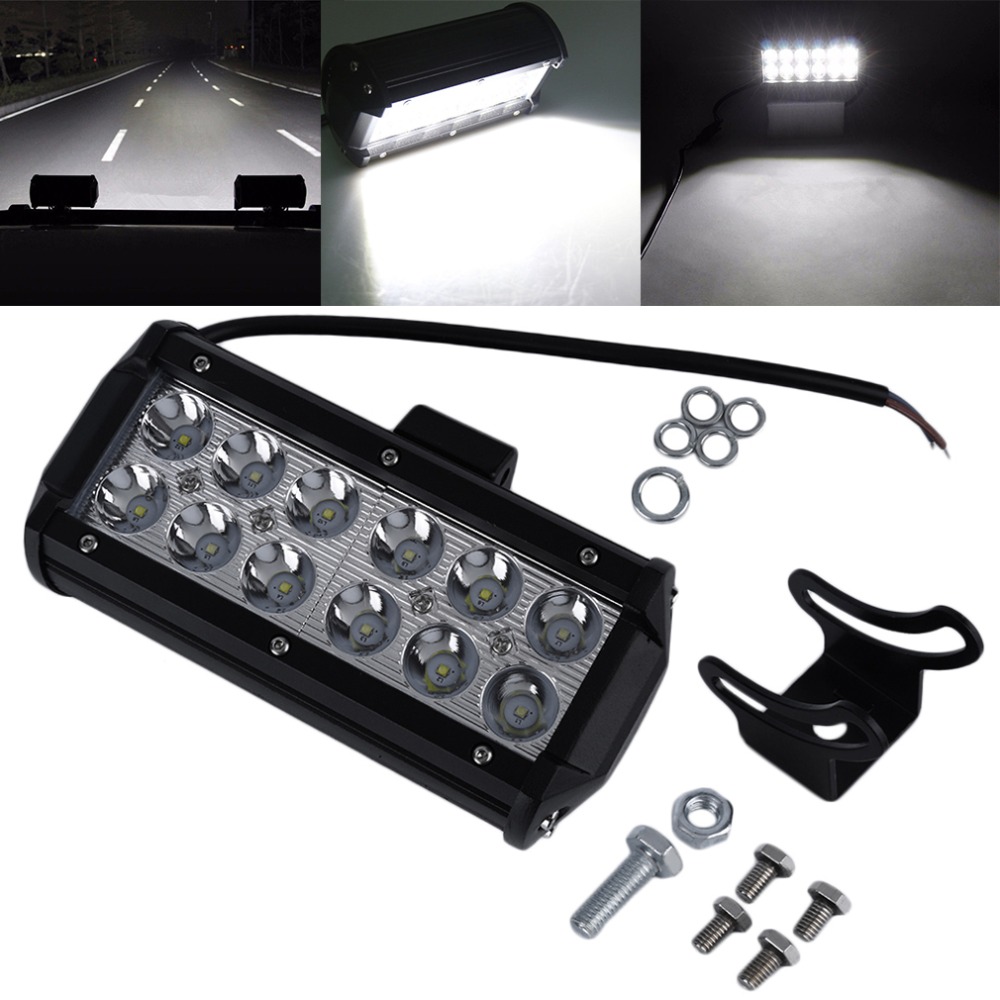 1pc 7Inch 36W for Cree LED Work Light Bar for Indicators Motorcycle Driving Offroad Boat Car Tractor Truck 4x4 SUV ATV Flood