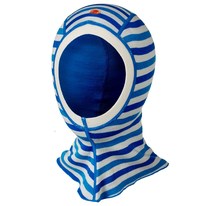 100% Merino wool baby kids thermal balaclava face masked hat stripe colors windproof cap for 1-8 years old