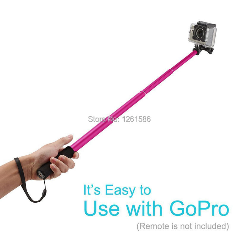 Selfie Stick Monopod with Tripod Stand Bluetooth Remote sony htc one lg -rosered3