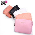 Fashion Cross Pattern PU Leather Cosmetic Bag Women MakeUp Bag Organizer Waterproof Storage Bag Clutch bolsa