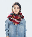 za Winter 2016 Tartan Scarf Desigua Plaid Scarf New Designer Unisex Acrylic Basic Shawls Women s