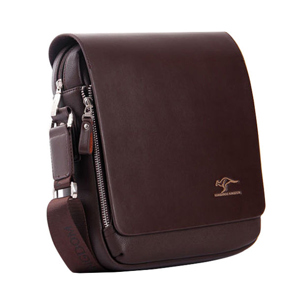 2016 solid Men Handbags casual genuine leather Kangaroo Shoulder Bag Man Briefcase business Messenge