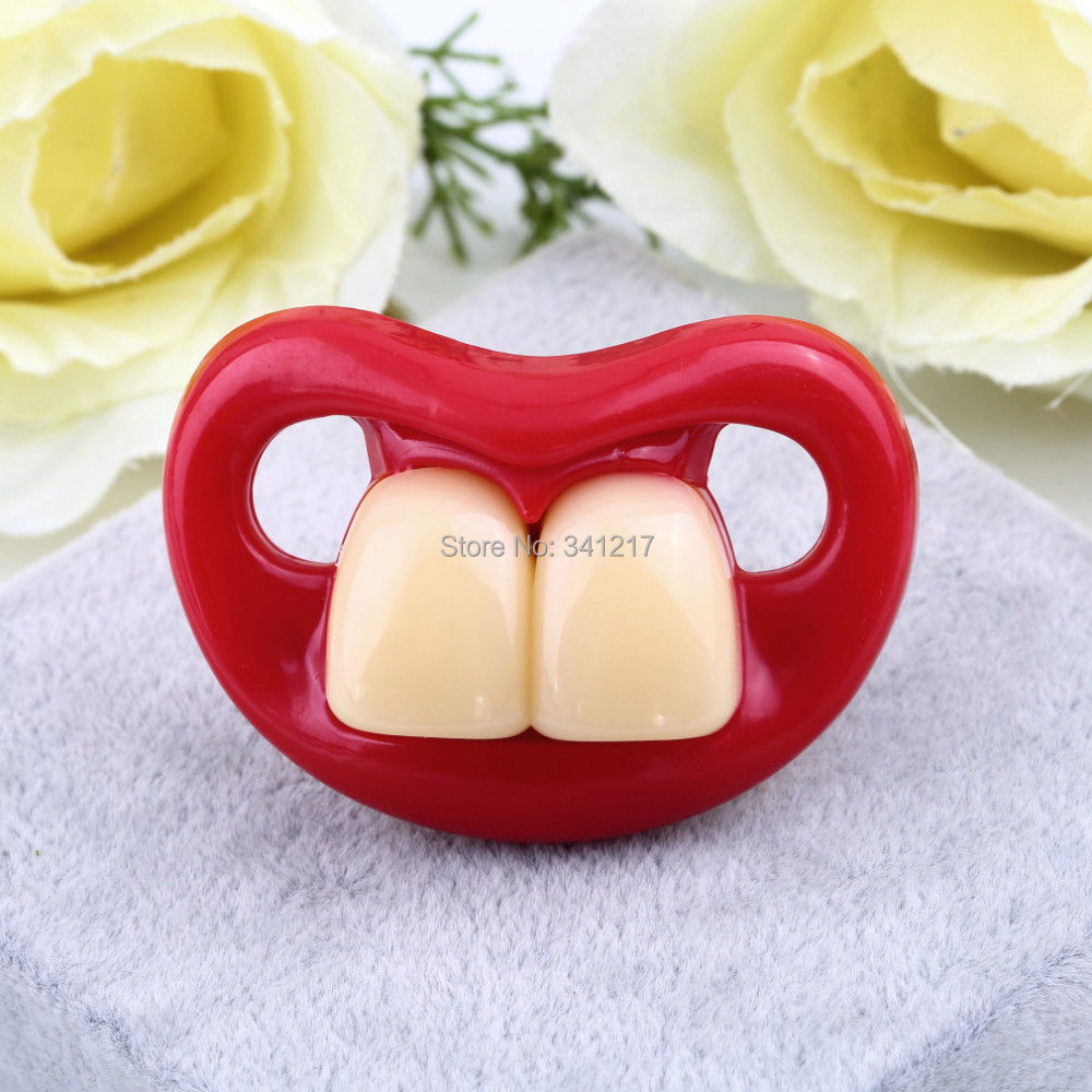 Горячая забавный манекен чайников соска новый зубы усы детские чили пустышка