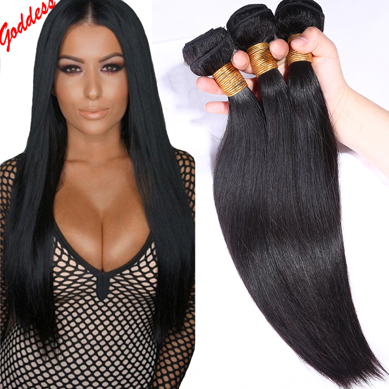 Image of 7A Grade Indian Virgin Hair Straight Hair weaves 4Bundles/Lot Rosa Hair Products Human Hair Extension Raw Indian Straight Soft