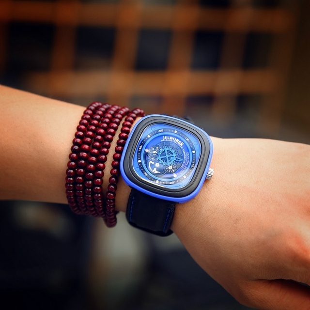Zegarek damski prostokątna tarcza nietypowy design różne kolory