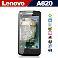 Original Lenovo A820 Mobile Phones Quad core android 4.0 4.5″ 4GB ROM 1GB RAM GPS 8.0mp Camera Russian