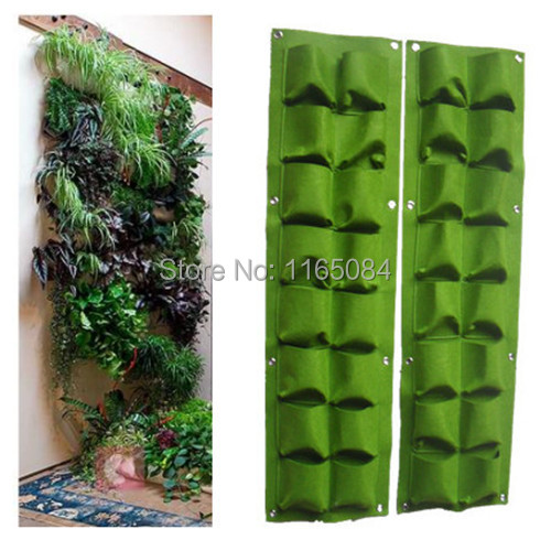 16 pockets green grow bag wall hanging planter vertical garden 8 pockets vegetable living garden 16 pockets green grow bag wall hanging planter vertical garden 8 pockets vegetable living garden
