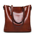 Women Shoulder Bags Large Capacity Handbags Waxy Pu Leather Big Tote Bag For Women Fashion Design