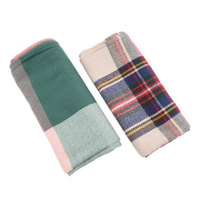 Women Winter Blanket Oversized Tartan Scarf Plaid Checked Wrap Shawl Bloggers Favourite Big Sale New Hot Selling