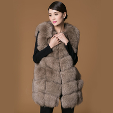 Real fur fox coat jacket vest women’s gril short style o-neck Very popular ten color Quality will not lint