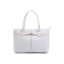 MELE Ladies White Handbag Factory Direct PU Tote Bag China Women Horizontal White Bag High Quality With Logo Bag TCB1128