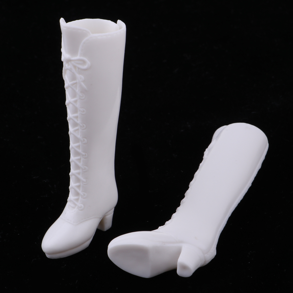 white plastic boots