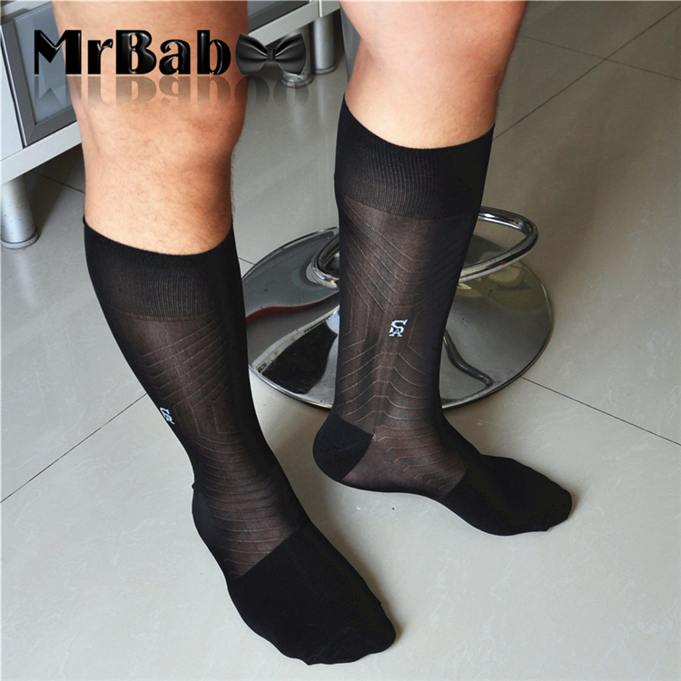 Men's silk dress socks