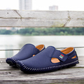 Fashion casual handmade leather Peas shoes Casual men s shoes