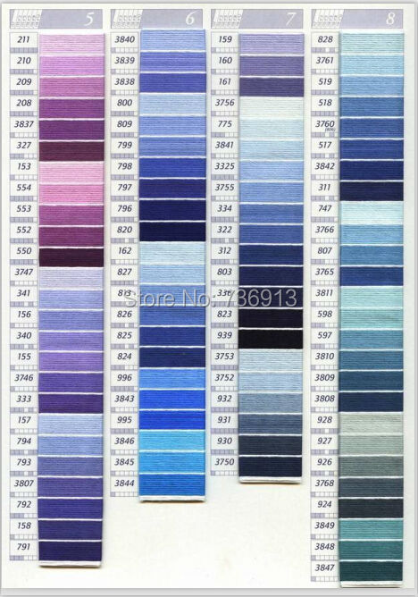 Description Picture 6 of itemChoose Any Colors DMC Floss Embroidery Floss Thread Yarn--447 Pieces Old Colors + 16 Pieces New Colors