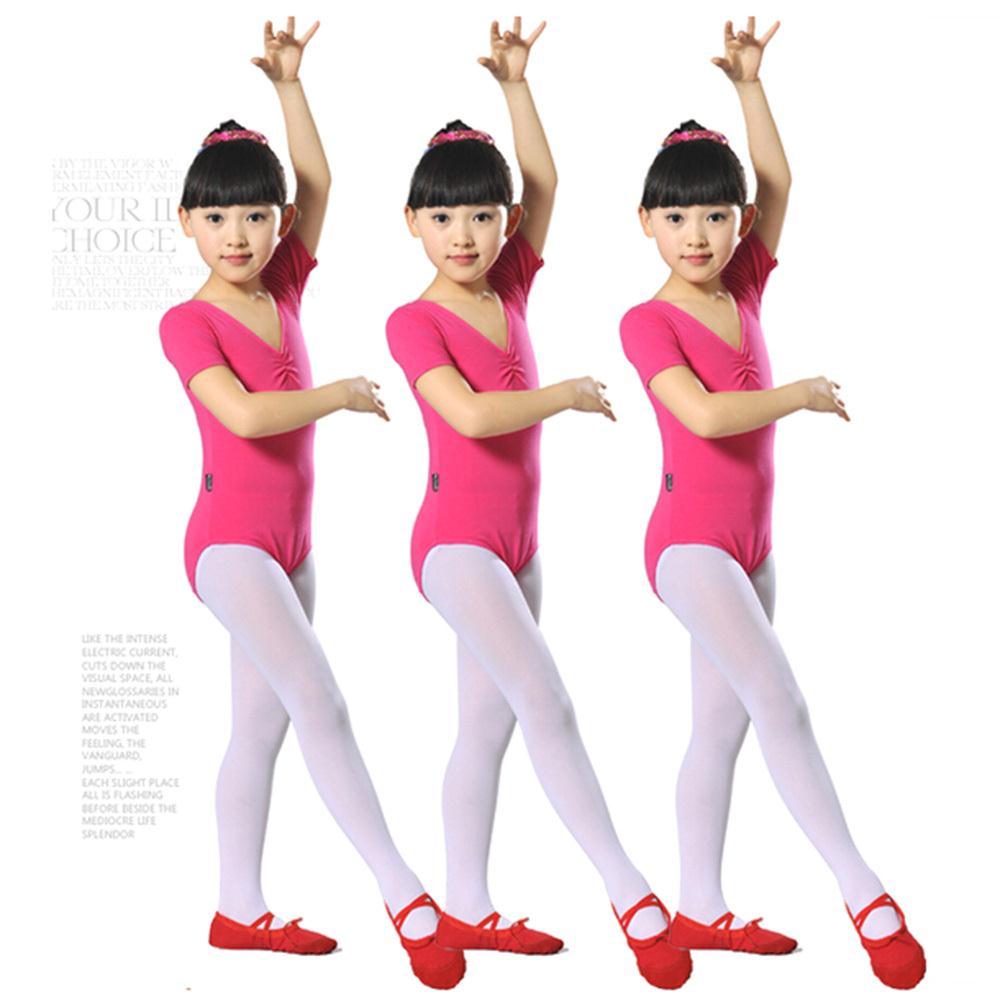 Child Girls Kids Solid Multicolor Slim Ballet Gymnastics Jumpsuit Leotards 3 12Y Free Shipping