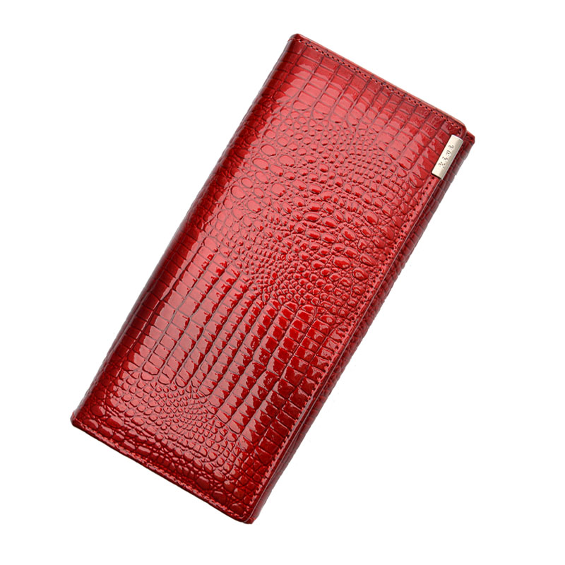 Image of brand women wallets genuine leather wallet women's coin purse serpentine real leather purse ladies clutch money bag bolsa