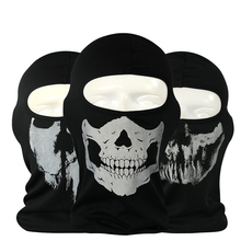 New Hot Sale Ghost Skull Mask Bandana Tactical CS Wargame Airsoft Training Windproof Breathable Mesh Fabric Balaclava Face Mask