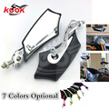 CNC 8cm10cm Motorcycles Rearview Mirrors for Kawasaki Free Shipping hot sell 2015 new arrive General Moto