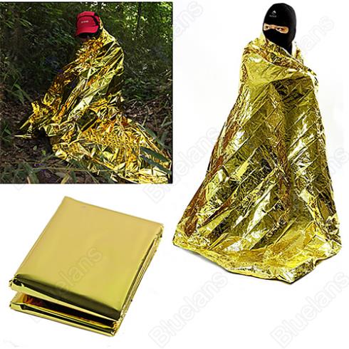 New Waterproof Emergency Survival Foil Thermal First Aid Rescue Blanket Tent 1D7I
