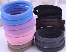 TS 50pcs lot Candy Colored Hair Holders High Quality Rubber Bands Hair Elastics Accessories Girl Women