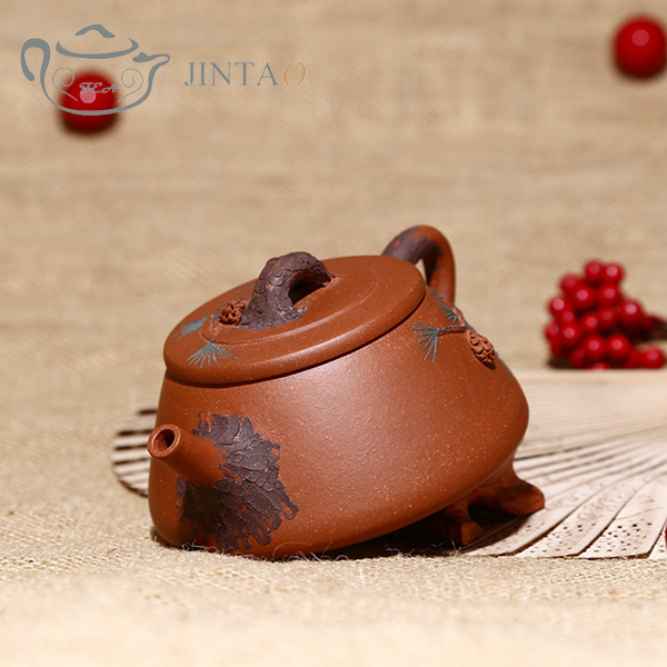 Yixing purple clay painting SHIPIAO teapot zisha sand tea pot kungfu set 200ml JN1316