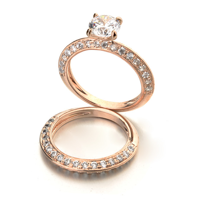 New-Fashion-Fine-Jewelry-Double-Loop-Ring-Inlay-Top-AAA-Zircon-Wedding ...