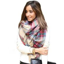 women winter scarfs 2015 Hot Wool Blend Blanket Oversized font b Tartan b font Scarf Wrap