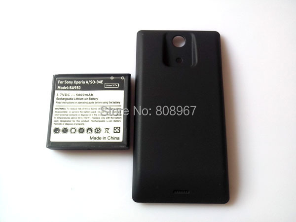 3,7 v 5000  BA950    Sony Ericsson Xperia ZR M36h 50 pcs/lot