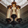 Lamp Light Nordic Industrial Wind Restoring Ancient Style Buffet Restaurant Flute Droplight Metal Four Deluxe Pendant
