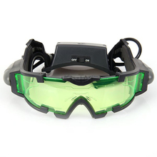 Portable Sport Camping Anti Slip Binocular Night Vision Goggle With Flip-Out Lights Green Lens For Hunting Outdoor Emergency Use