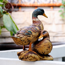 Ducks do the old retro furnishings entrance foyer living room auspicious ornaments outdoor simulation couple Duck