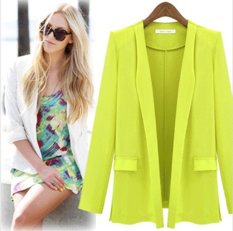 women blazer feminino 2015 New Casual Long-sleeved...