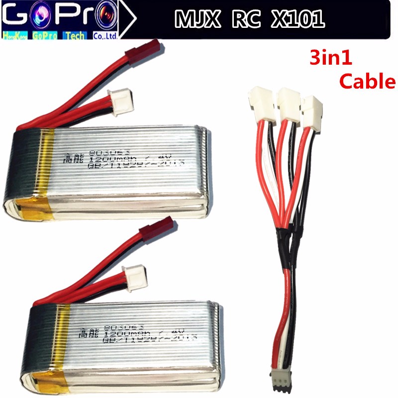 Bateria-Lipo-MJX-x101-Original-Lipo-Battery-7-4v-1200mah-JST-Plug-JJRC-H16-Yi-Zhan