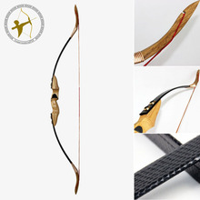 Free Shipping New 50 LBS@28 inches Outdoor Sport Archery Traditional Take Down Hunting Shooting Black Snakeskin Recurve Long Bow