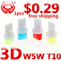 KEIN 1pcs 3D LED W5W T10 2825 Light Car Side Door Map direction indicatorlic financed plate