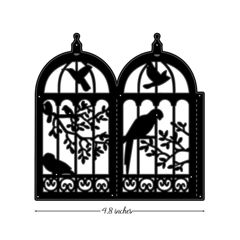 Bird Lanterns Metal Cutting Die Cut Dies Decoration Scrapbook Paper Card Craft