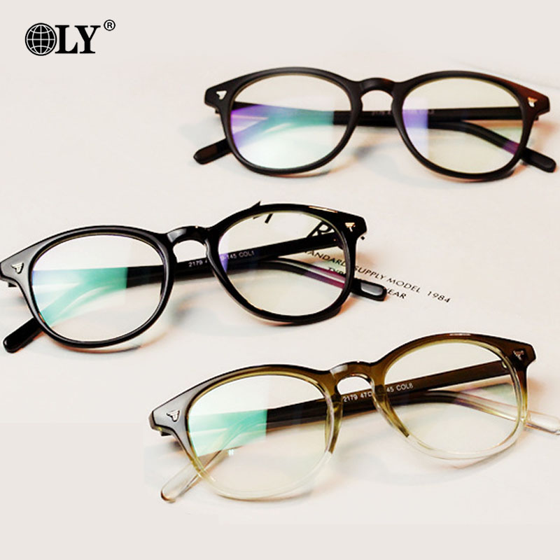 Image of OLY 2016 New Japan Vintage Eye Glasses Frame Men Women Myopia Eyeglasses Fashion Optical Frame Plain Mirror Armacao De Oculos