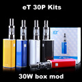 Vape Box Mod Kit Electronic Cigarette ECT eT 30P Kit 30W Box E Cigarette Electronic Hookah