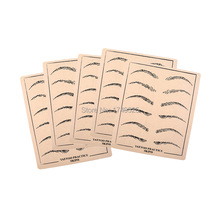 1PCS Professional Cosmetic Permanent Makeup Eyebrow Tattoo Practice Skin Supply fake eyebrow practice skin for microblading