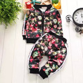 2017 New Fashion Kids Sports Suit Baby Girls 2pcs Clothing Set Jacket Pants Boys Casual Tracksuits