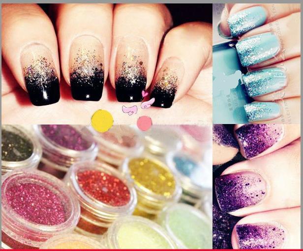 Image of High-temperature laser glitter nail supplies tools accessories sequined glitter nail Glitter Nail art tools 11