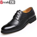 Break Out Men Oxfords for Men Dress Shoes Business Leather Lace Up Breathable Summer Style Men