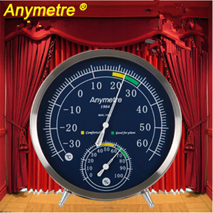 High precision stainless steel thermometer hygrometer household no batteries baby thermometer