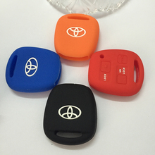 Toyota Silicone car key cover case Tarago RAV4 Corolla Camry Celica Avalon car key shell remote