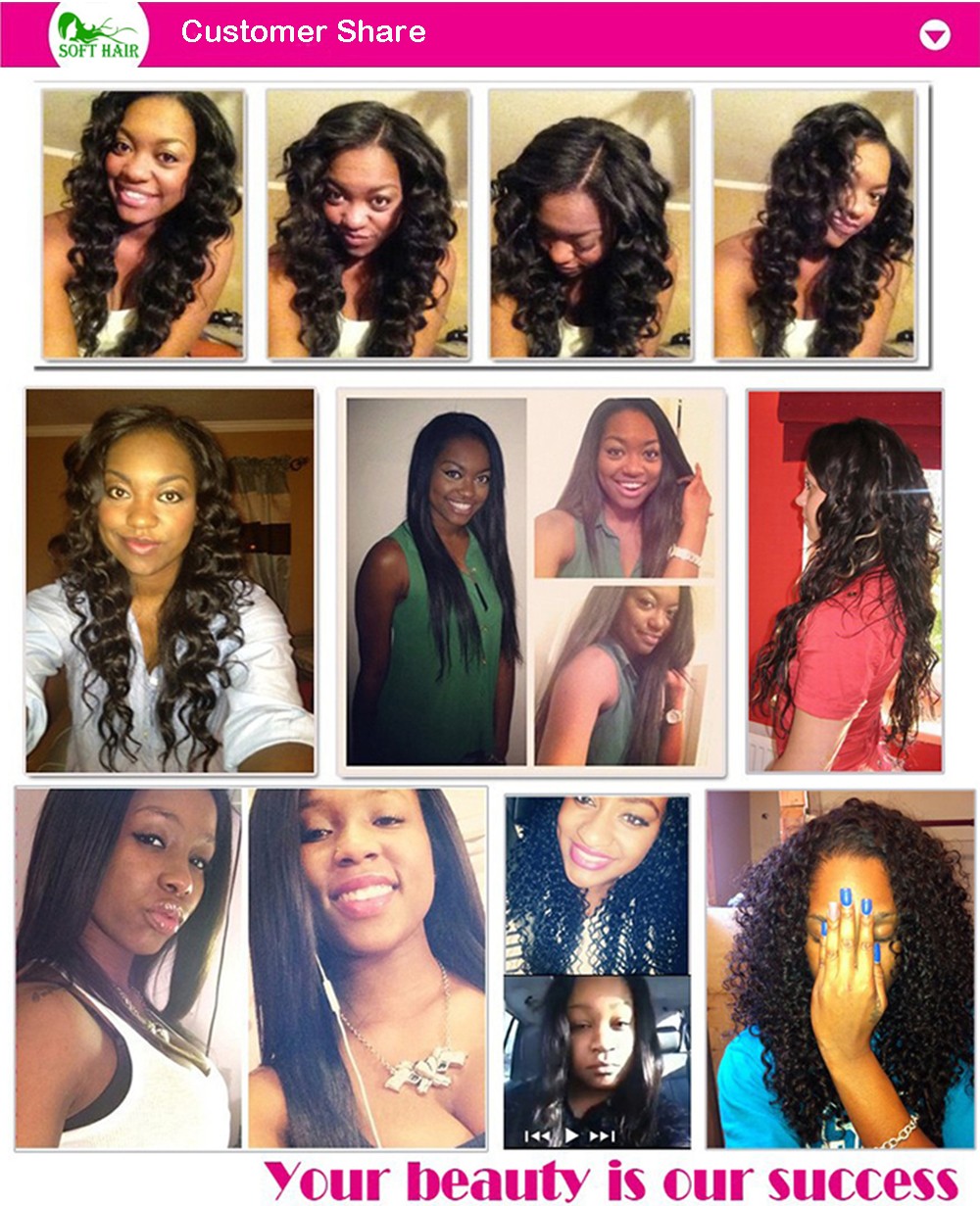 customer share of full lace human hair wig