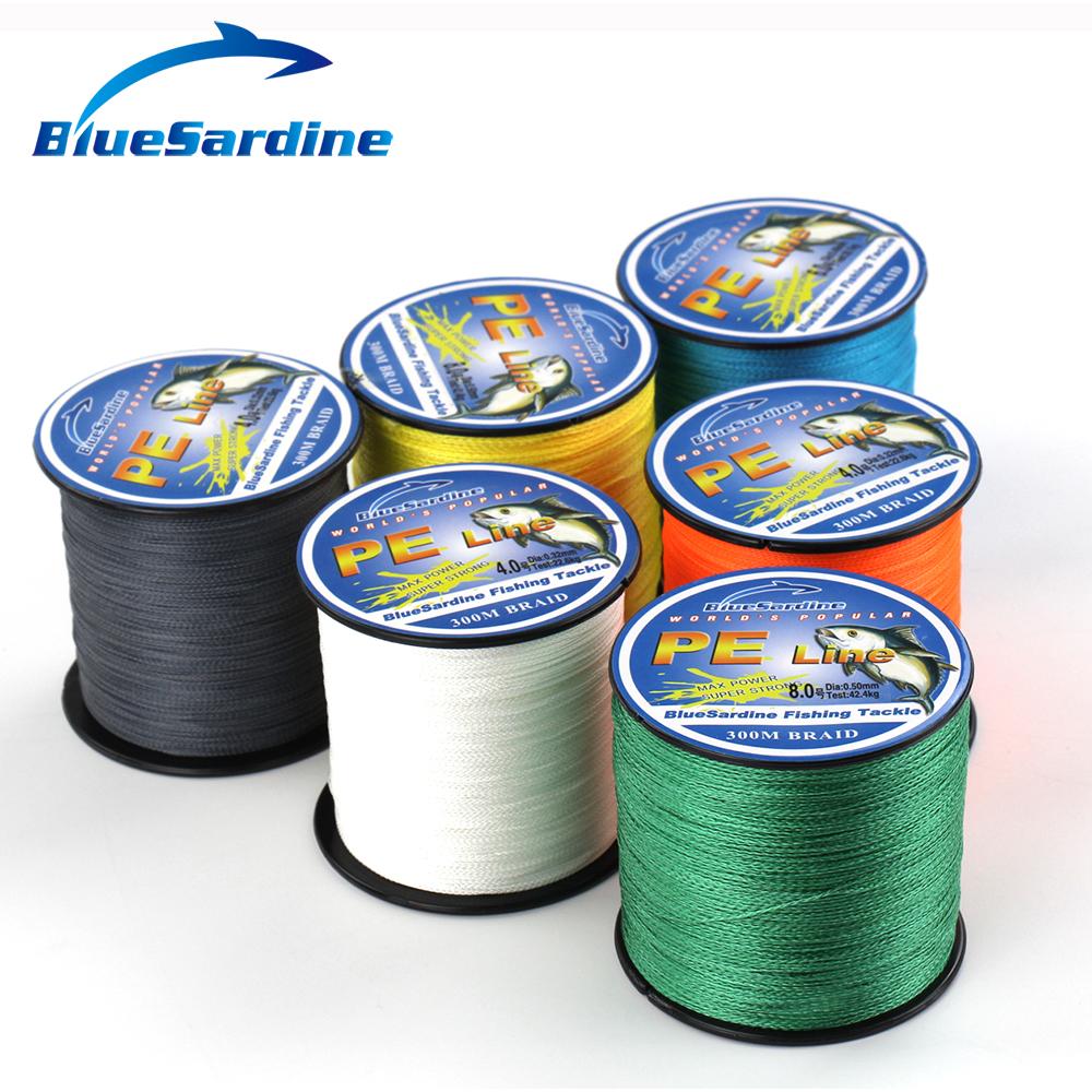 Image of 300M Multifilament PE Braided Fishing Line Super Strong 4 Strands Braid Fishing Wires 12LB - 90LB