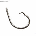 30pcs 39960D Stainless Steel Fishing Hooks Saltwater Fishing Tuna Circle Bait Fishhooks Size 8 0 9